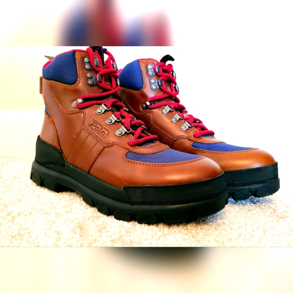 Polo Ralph Lauren Oslo Tactical Leather BootsNever Worn A Few Scratches